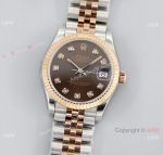 Swiss Grade Rolex Datejust 31mm TWF ETA2824 watch in Jubilee Strap Chocolate Dial
